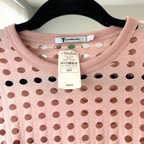 NEW T by Alexander Wang Circular Hole Mini Dress - Picture 3 of 8